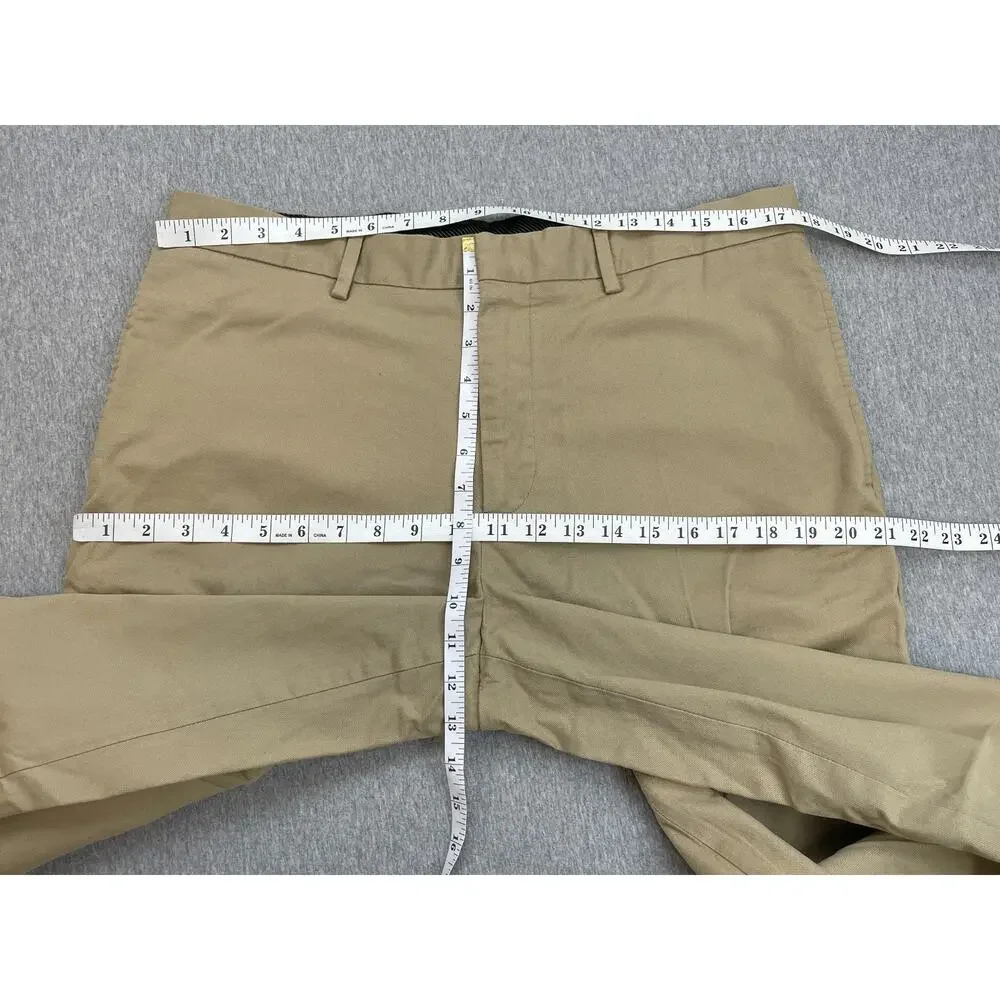 Banana‎ Republic Pants Mens 34 x 34 Beige Cotton Blend Stretch Aiden Fit Chino
